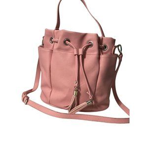 Snob Essentials Andie Bucket Bag Solid Pink Purse